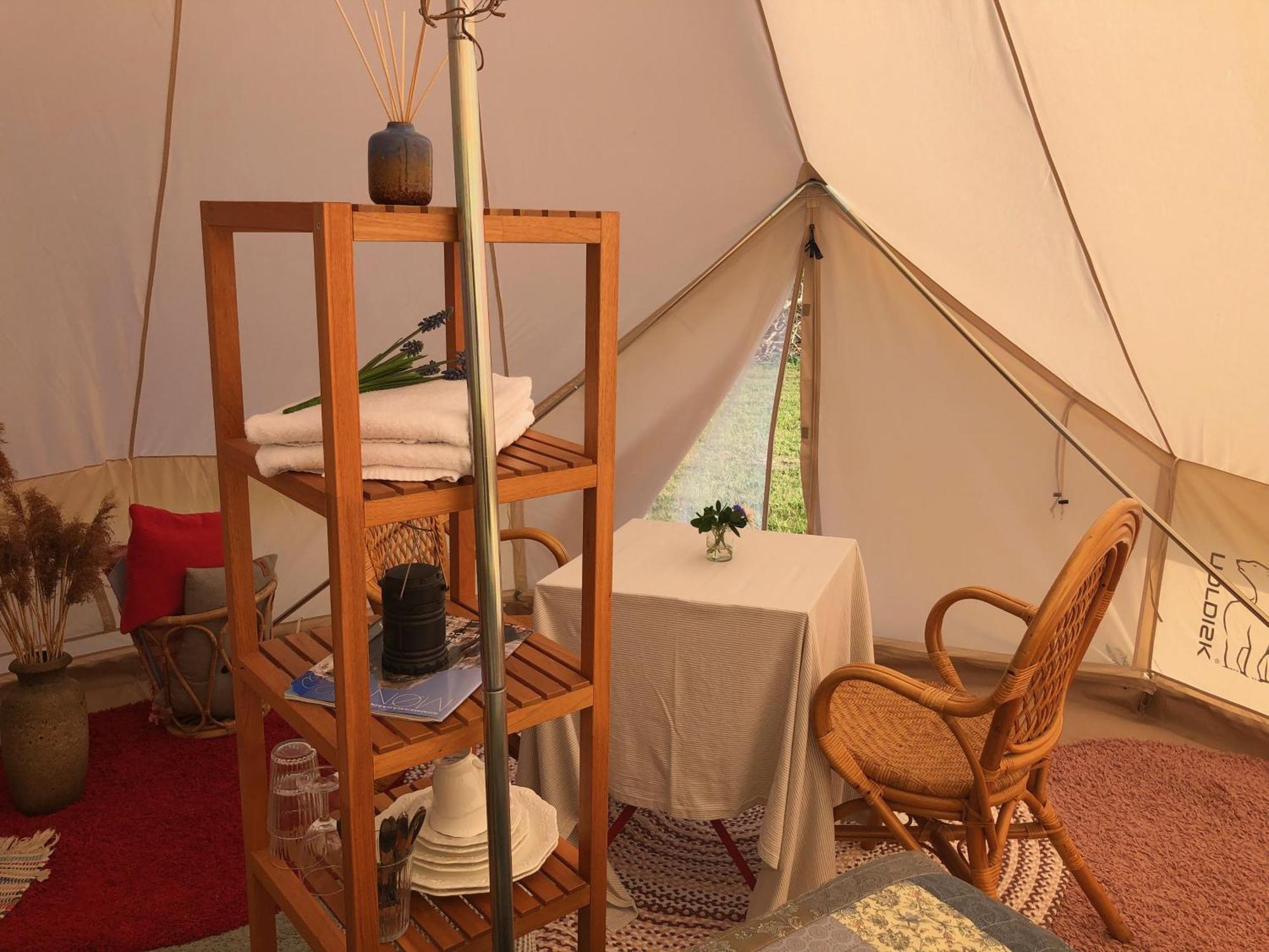 Hotel Helles Have Glamping Stege Exterior foto